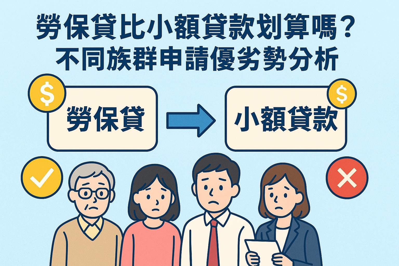 勞保貸比小額貸款划算嗎？不同族群申請優劣勢分析